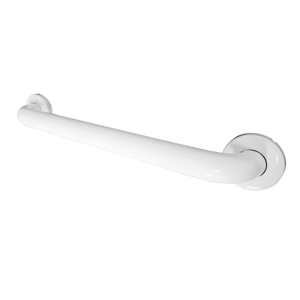 Kingston Brass Traditional GB1218CSW Made To Match 18" Stainless Steel Grab Bar, White, 21 L, Stainless Steel GB1218CSW - main